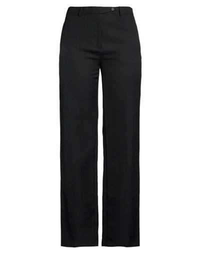 N°21 Woman Pants Black Size 8 Polyester, Virgin Wool