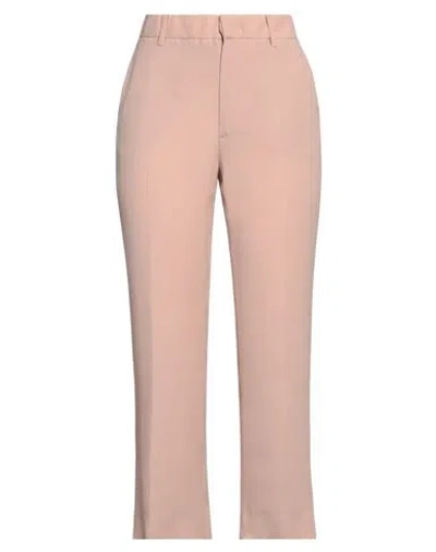 N°21 Woman Pants Blush Size 6 Acetate, Silk In Pink