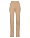 N°21 Woman Pants Camel Size 6 Cotton In Beige