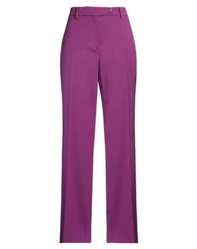 N°21 Woman Pants Mauve Size 6 Polyester, Wool, Elastane In Purple