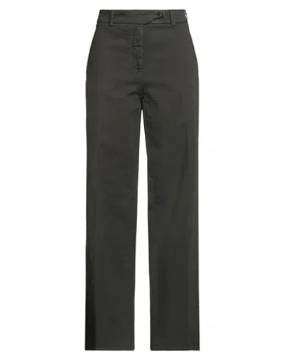 N°21 Woman Pants Military Green Size 6 Cotton, Elastane