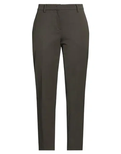 N°21 Woman Pants Military Green Size 8 Polyester, Wool, Elastane In Gray