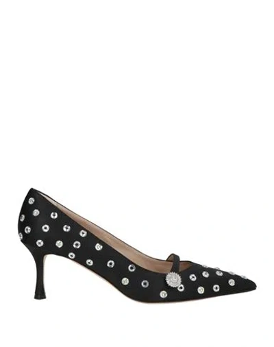 N°21 Woman Pumps Black Size 11 Textile Fibers