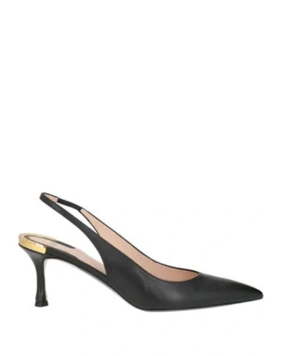 N°21 Woman Pumps Black Size 7 Leather