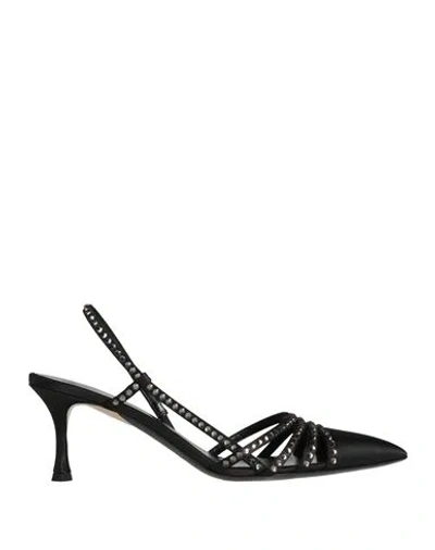 N°21 Woman Pumps Black Size 7 Textile Fibers