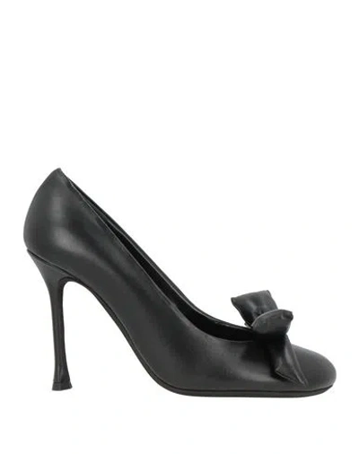 N°21 Woman Pumps Black Size 8 Leather