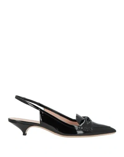 N°21 Woman Pumps Black Size 8 Leather