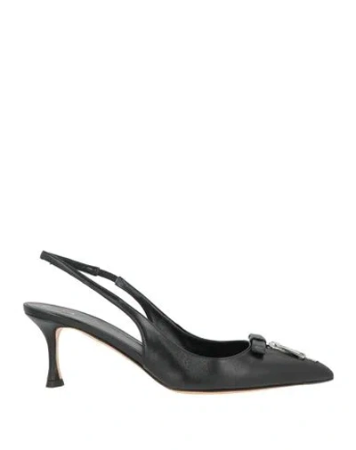 N°21 Woman Pumps Black Size 8 Leather