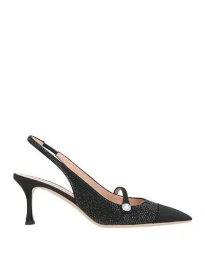 N°21 Woman Pumps Black Size 8 Textile Fibers