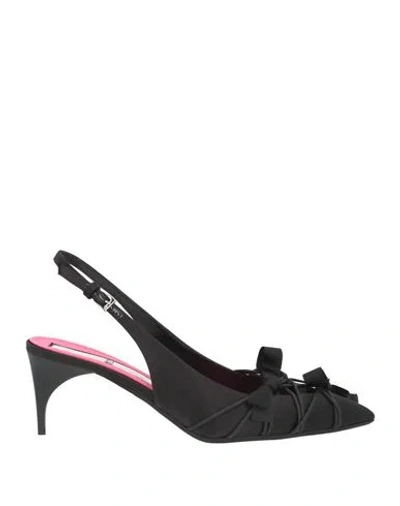 N°21 Woman Pumps Black Size 8 Textile Fibers