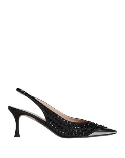 N°21 Woman Pumps Black Size 8 Textile Fibers