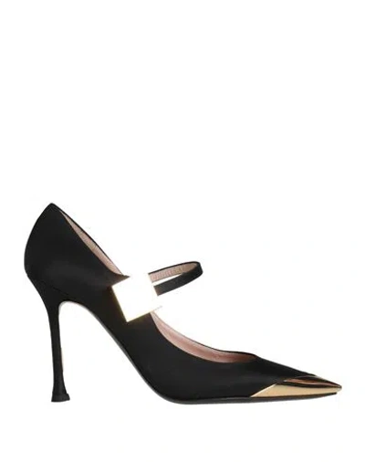 N°21 Woman Pumps Black Size 8 Textile Fibers