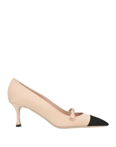 N°21 Woman Pumps Blush Size 7 Textile Fibers In Pink