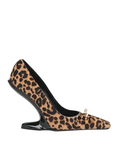 N°21 Woman Pumps Camel Size 8 Leather In Brown