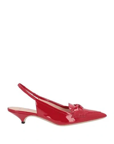 N°21 Woman Pumps Red Size 8 Leather