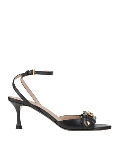 N°21 Woman Sandals Black Size 7 Leather