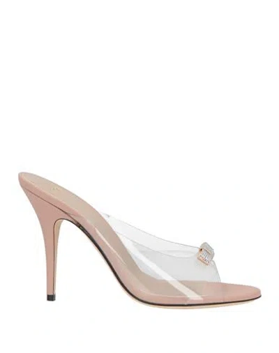 N°21 Woman Sandals Blush Size 8 Pvc - Polyvinyl Chloride In Multi