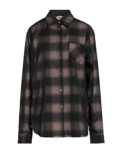 N°21 Woman Shirt Black Size M Cotton, Polyester