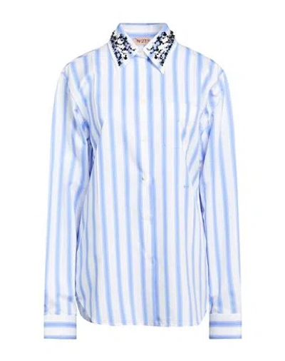 N°21 Woman Shirt Light Blue Size S Viscose, Polyamide