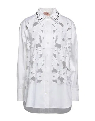 N°21 Woman Shirt White Size M Cotton