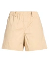 N°21 Woman Shorts & Bermuda Shorts Beige Size 6 Cotton In Brown