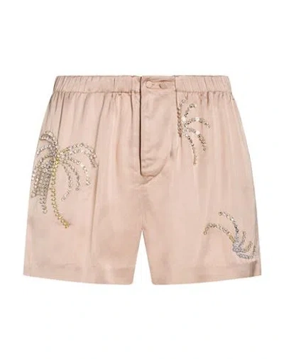 N°21 Woman Shorts & Bermuda Shorts Light Brown Size 4 Viscose, Glass, Polyester In Pink