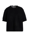 N°21 Woman Sweater Black Size 12 Virgin Wool, Polyamide In Black