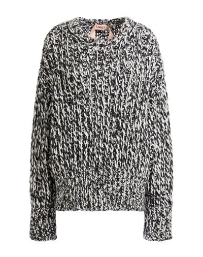 N°21 Woman Sweater Black Size 4 Acrylic, Alpaca Wool, Polyamide, Wool