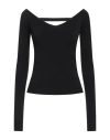 N°21 Woman Sweater Black Size 6 Wool, Polyester In Black