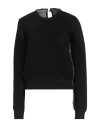 N°21 Woman Sweater Black Size 8 Virgin Wool, Polyamide