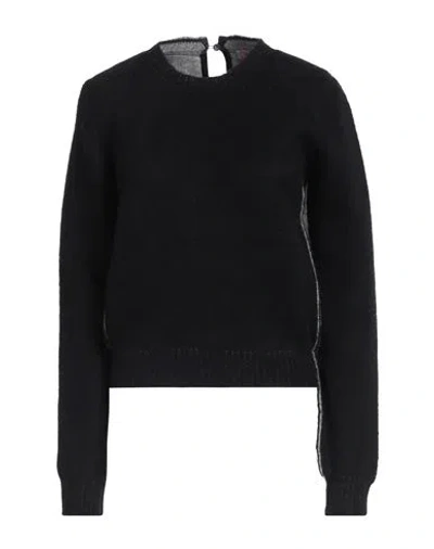 N°21 Woman Sweater Black Size 8 Virgin Wool, Polyamide