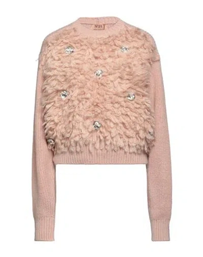 N°21 Woman Sweater Blush Size 4 Polyamide, Mohair Wool, Wool, Viscose, Cashmere In Pink