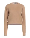 N°21 Woman Sweater Camel Size 4 Virgin Wool, Polyamide