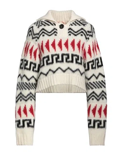 N°21 Woman Sweater Cream Size 2 Virgin Wool In White