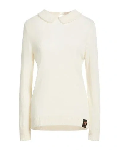 N°21 Woman Sweater Ivory Size 8 Polyamide, Alpaca Wool, Virgin Wool In Neutral