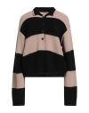 N°21 Woman Sweater Light Brown Size 10 Virgin Wool In Multi