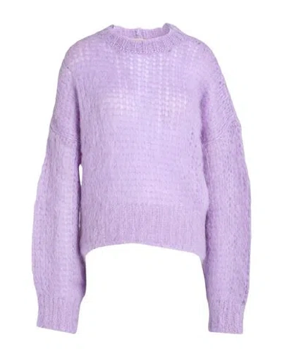 N°21 Woman Sweater Lilac Size M Mohair Wool, Polyamide In Purple