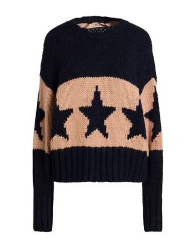 N°21 Woman Sweater Midnight Blue Size 4 Acrylic, Alpaca Wool, Polyamide, Wool In Multi