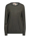 N°21 Woman Sweater Military Green Size 4 Virgin Wool In Green