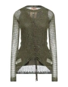 N°21 Woman Sweater Military Green Size 6 Mohair Wool, Polyamide, Wool In Green