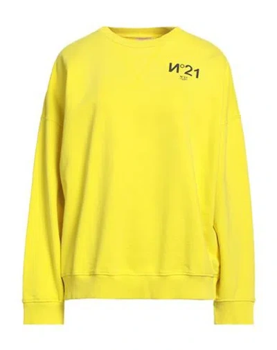 N°21 Woman Sweatshirt Yellow Size 6 Cotton