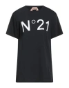 N°21 Woman T-shirt Black Size Xs Cotton