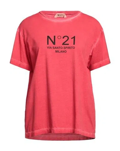 N°21 Woman T-shirt Red Size 0 Cotton