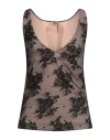 N°21 Woman Top Black Size 4 Polyamide, Cotton, Elastane In Black