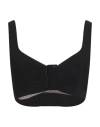 N°21 Woman Top Black Size 4 Viscose, Polyester, Polyamide, Elastane