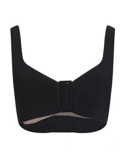 N°21 Woman Top Black Size 4 Viscose, Polyester, Polyamide, Elastane