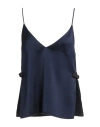 N°21 Woman Top Blue Size 12 Viscose, Polyester In Blue
