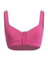 N°21 Woman Top Fuchsia Size 4 Viscose, Polyester, Polyamide, Elastane In Pink