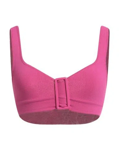 N°21 Woman Top Fuchsia Size 4 Viscose, Polyester, Polyamide, Elastane In Pink