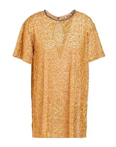 N°21 Woman Top Gold Size 6 Polyamide, Polyester In Orange